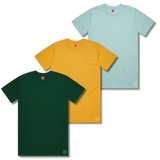 8six400 Box Logo 3 Pack T-Shirt - Green-Yellow-Blue - Men's