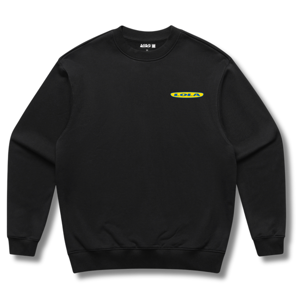 Lola Crew Sweatshirt  - Black