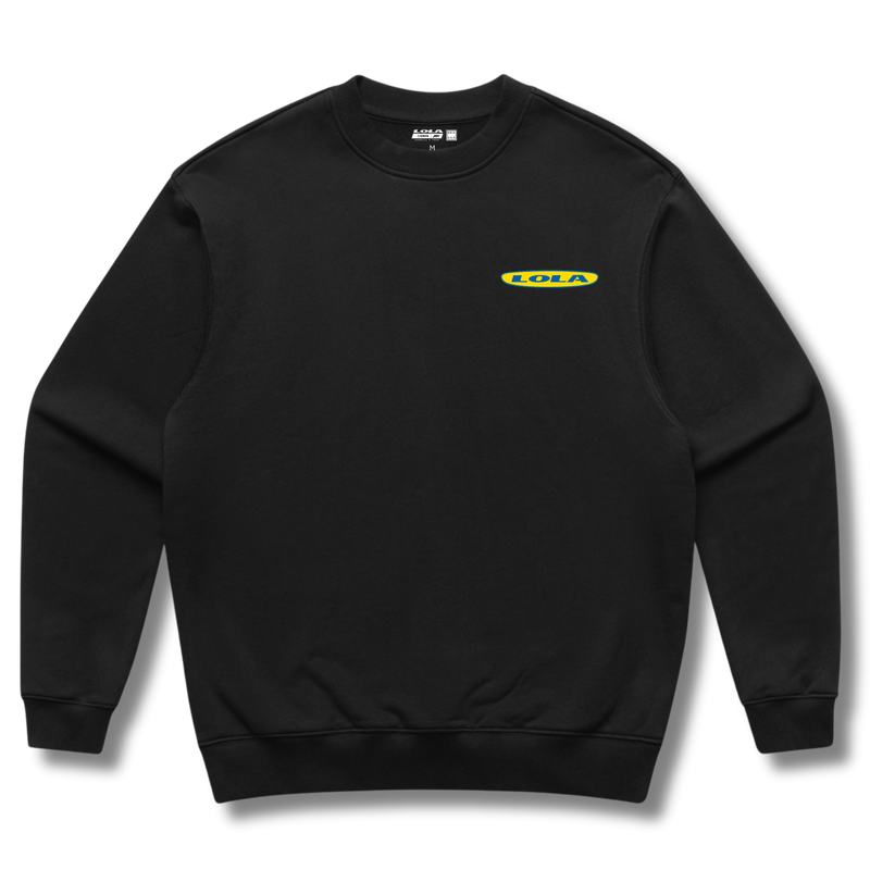 Lola Crew Sweatshirt  - Black